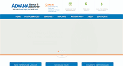 Desktop Screenshot of advanadental.com